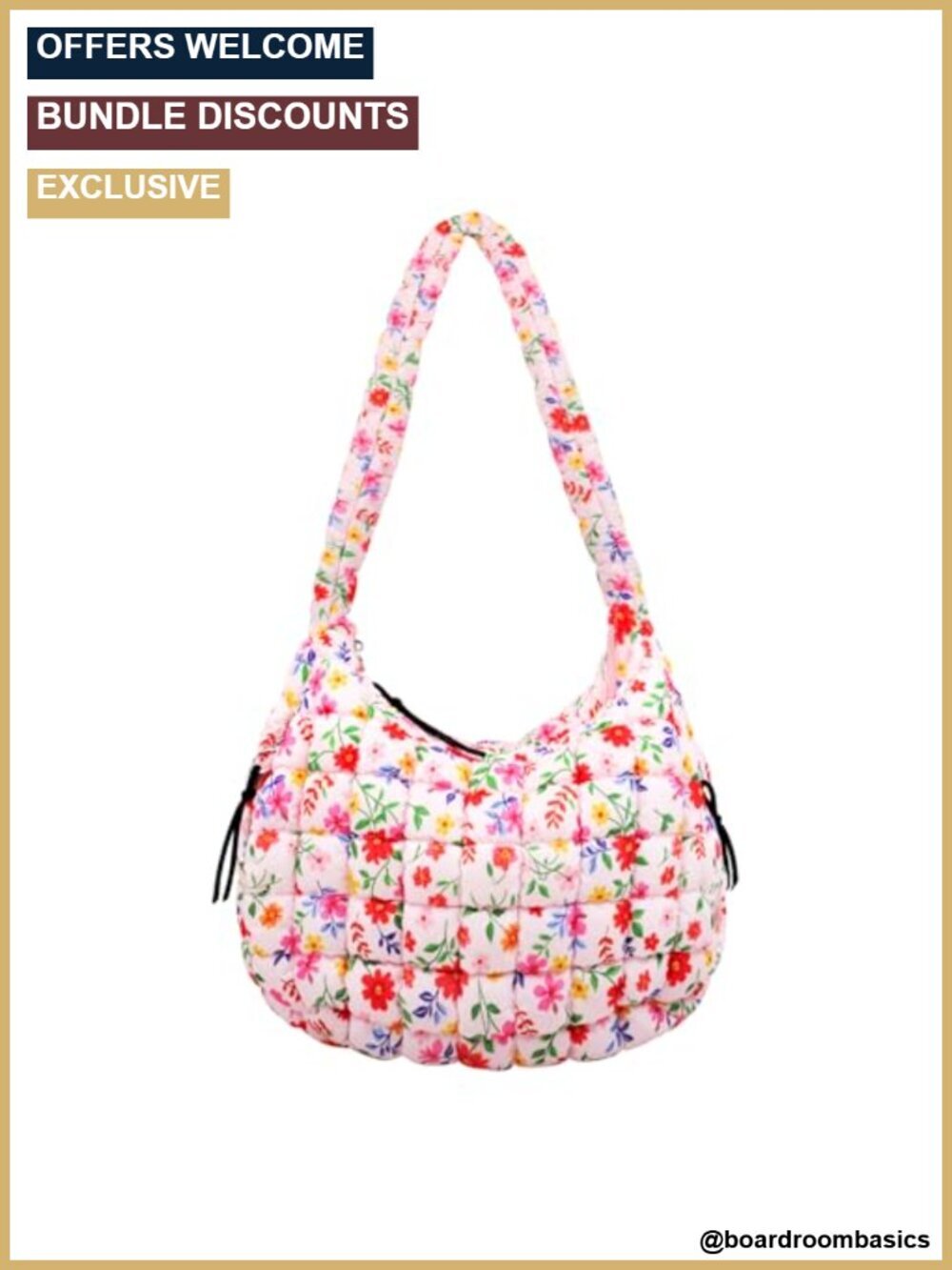 Quilted Puffer Tote Bag Puffy Crossbody Shoulder Lightweight Nylon Hobo Bag for